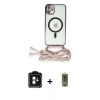 MARSİLYAN™- iPhone 11 Kılıf Eksen Özel Seri - Siyah Joko Magic 5D Hayalet Cam + PVD Metal Kamera Lens - YL