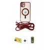 MARSİLYAN™- iPhone 11 Kılıf Eksen Özel Seri - Siyah Joko Magic 5D Hayalet Cam + Rainbow Kamera Lens Koruma Cam - KI