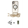 MARSİLYAN™- iPhone 11 Kılıf Eksen Özel Seri - Siyah Joko Magic 5D Hayalet Cam + Raze Metal Kamera Lens - GS