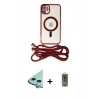MARSİLYAN™- iPhone 11 Kılıf Eksen Özel Seri - Siyah Joko Magic 5D Hayalet Cam + Raze Metal Kamera Lens - MI