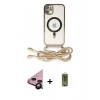MARSİLYAN™- iPhone 11 Kılıf Eksen Özel Seri - Siyah Joko Magic 5D Hayalet Cam + Raze Metal Kamera Lens - SH