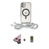 MARSİLYAN™- iPhone 11 Kılıf Eksen Özel Seri - Siyah Joko Magic 5D Hayalet Cam + Raze Metal Kamera Lens - SH