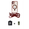 MARSİLYAN™- iPhone 11 Kılıf Eksen Özel Seri - Siyah Joko Magic 5D Hayalet Cam + Siyah PVD Metal Kamera Lens
