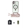 MARSİLYAN™- iPhone 11 Kılıf Eksen Özel Seri - Siyah Joko Magic 5D Hayalet Cam + Siyah PVD Metal Kamera Lens