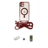 MARSİLYAN™- iPhone 11 Kılıf Eksen Özel Seri - Siyah Joko Magic 5D Hayalet Cam + Renkli Kamera Lens Koruma Cam - YL