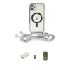 MARSİLYAN™- iPhone 11 Kılıf Eksen Özel Seri - Siyah Joko Magic 5D Hayalet Cam + Renkli Kamera Lens Koruma Cam - YL