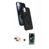 MARSİLYAN™- iPhone 11 Kılıf İz Işık Koleksiyonu - Şeffaf 360 Full Body Arka Koruyucu + Pers Alüminyum Kamera Lens - KI