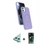 MARSİLYAN™- iPhone 11 Kılıf İz Işık Koleksiyonu - Şeffaf 360 Full Body Arka Koruyucu + Raze Metal Kamera Lens - MI