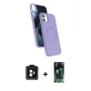 MARSİLYAN™- iPhone 11 Kılıf İz Işık Koleksiyonu - Şeffaf 360 Full Body Arka Koruyucu + PVD Metal Kamera Lens - YL