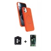 MARSİLYAN™- iPhone 11 Kılıf İz Işık Koleksiyonu - Şeffaf 360 Full Body Arka Koruyucu + PVD Metal Kamera Lens - YL