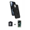 MARSİLYAN™- iPhone 11 Kılıf İz Işık Koleksiyonu - Şeffaf 360 Full Body Arka Koruyucu + PVD Metal Kamera Lens - MI
