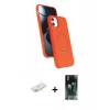 MARSİLYAN™- iPhone 11 Kılıf İz Işık Koleksiyonu - Şeffaf 360 Full Body Arka Koruyucu + Renkli Kamera Lens Koruma Cam - SI