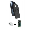 MARSİLYAN™- iPhone 11 Kılıf İz Işık Koleksiyonu - Şeffaf 360 Full Body Arka Koruyucu + Pers Alüminyum Kamera Lens - YL
