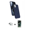 MARSİLYAN™- iPhone 11 Kılıf İz Işık Koleksiyonu - Şeffaf 360 Full Body Arka Koruyucu + Pers Alüminyum Kamera Lens - YL
