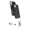 MARSİLYAN™- iPhone 11 Kılıf İz Işık Koleksiyonu - Şeffaf Pasifik Cam Ekran Koruyucu + Pers Alüminyum Kamera Lens - GD