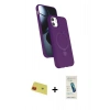 MARSİLYAN™- iPhone 11 Kılıf İz Işık Koleksiyonu - Şeffaf Pasifik Cam Ekran Koruyucu + Rainbow Kamera Lens Koruma Cam - KI