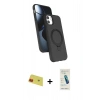 MARSİLYAN™- iPhone 11 Kılıf İz Işık Koleksiyonu - Şeffaf Pasifik Cam Ekran Koruyucu + Rainbow Kamera Lens Koruma Cam - KI