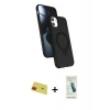 MARSİLYAN™- iPhone 11 Kılıf İz Işık Koleksiyonu - Şeffaf Pasifik Cam Ekran Koruyucu + Rainbow Kamera Lens Koruma Cam - KI