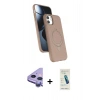 MARSİLYAN™- iPhone 11 Kılıf İz Işık Koleksiyonu - Şeffaf Pasifik Cam Ekran Koruyucu + Raze Metal Kamera Lens - MR