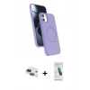 MARSİLYAN™- iPhone 11 Kılıf İz Işık Koleksiyonu - Şeffaf Pasifik Cam Ekran Koruyucu + Pers Alüminyum Kamera Lens - LT