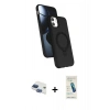 MARSİLYAN™- iPhone 11 Kılıf İz Işık Koleksiyonu - Şeffaf Pasifik Cam Ekran Koruyucu + Pers Alüminyum Kamera Lens - LT