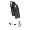 MARSİLYAN™- iPhone 11 Kılıf İz Işık Koleksiyonu - Şeffaf Pasifik Cam Ekran Koruyucu + Pers Alüminyum Kamera Lens - LT