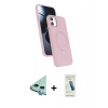 MARSİLYAN™- iPhone 11 Kılıf İz Işık Koleksiyonu - Şeffaf Pasifik Cam Ekran Koruyucu + Raze Metal Kamera Lens - MI