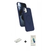 MARSİLYAN™- iPhone 11 Kılıf İz Işık Koleksiyonu - Şeffaf Pasifik Cam Ekran Koruyucu + Renkli Kamera Lens Koruma Cam - SI