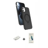 MARSİLYAN™- iPhone 11 Kılıf İz Işık Koleksiyonu - Şeffaf Pasifik Cam Ekran Koruyucu + Renkli Kamera Lens Koruma Cam - SI