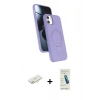 MARSİLYAN™- iPhone 11 Kılıf İz Işık Koleksiyonu - Şeffaf Pasifik Cam Ekran Koruyucu + Renkli Kamera Lens Koruma Cam - SI