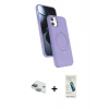 MARSİLYAN™- iPhone 11 Kılıf İz Işık Koleksiyonu - Şeffaf Pasifik Cam Ekran Koruyucu + Pers Alüminyum Kamera Lens - YL
