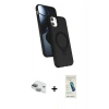MARSİLYAN™- iPhone 11 Kılıf İz Işık Koleksiyonu - Şeffaf Pasifik Cam Ekran Koruyucu + Pers Alüminyum Kamera Lens - YL