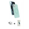 MARSİLYAN™- iPhone 11 Kılıf İz Işık Koleksiyonu - Şeffaf Pasifik Cam Ekran Koruyucu + Pers Alüminyum Kamera Lens - YL