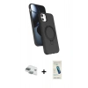 MARSİLYAN™- iPhone 11 Kılıf İz Işık Koleksiyonu - Şeffaf Pasifik Cam Ekran Koruyucu + Pers Alüminyum Kamera Lens - YL