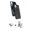 MARSİLYAN™- iPhone 11 Kılıf İz Işık Koleksiyonu - Şeffaf Royal Nano Ekran Koruyucu + Pers Alüminyum Kamera Lens - GI