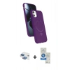 MARSİLYAN™- iPhone 11 Kılıf İz Işık Koleksiyonu - Şeffaf Royal Nano Ekran Koruyucu + Pers Alüminyum Kamera Lens - GI