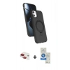 MARSİLYAN™- iPhone 11 Kılıf İz Işık Koleksiyonu - Şeffaf Royal Nano Ekran Koruyucu + Pers Alüminyum Kamera Lens - KI
