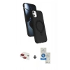MARSİLYAN™- iPhone 11 Kılıf İz Işık Koleksiyonu - Şeffaf Royal Nano Ekran Koruyucu + Pers Alüminyum Kamera Lens - KI