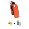 MARSİLYAN™- iPhone 11 Kılıf İz Işık Koleksiyonu - Şeffaf Royal Nano Ekran Koruyucu + Rainbow Kamera Lens Koruma Cam - KI