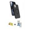 MARSİLYAN™- iPhone 11 Kılıf İz Işık Koleksiyonu - Şeffaf Royal Nano Ekran Koruyucu + Rainbow Kamera Lens Koruma Cam - KI