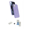 MARSİLYAN™- iPhone 11 Kılıf İz Işık Koleksiyonu - Şeffaf Royal Nano Ekran Koruyucu + Renkli Kamera Lens Koruma Cam - SI