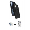 MARSİLYAN™- iPhone 11 Kılıf İz Işık Koleksiyonu - Şeffaf Uv Polymer Nano Ekran Koruyucu + Pers Alüminyum Kamera Lens - GI