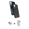MARSİLYAN™- iPhone 11 Kılıf İz Işık Koleksiyonu - Şeffaf Uv Polymer Nano Ekran Koruyucu + Pers Alüminyum Kamera Lens - KI