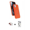 MARSİLYAN™- iPhone 11 Kılıf İz Işık Koleksiyonu - Şeffaf Uv Polymer Nano Ekran Koruyucu + Pers Alüminyum Kamera Lens - KI