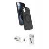 MARSİLYAN™- iPhone 11 Kılıf İz Işık Koleksiyonu - Şeffaf Uv Polymer Nano Ekran Koruyucu + Pers Alüminyum Kamera Lens - GD