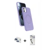 MARSİLYAN™- iPhone 11 Kılıf İz Işık Koleksiyonu - Şeffaf Uv Polymer Nano Ekran Koruyucu + Pers Alüminyum Kamera Lens - LT