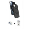 MARSİLYAN™- iPhone 11 Kılıf İz Işık Koleksiyonu - Şeffaf Uv Polymer Nano Ekran Koruyucu + Pers Alüminyum Kamera Lens - LT