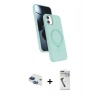 MARSİLYAN™- iPhone 11 Kılıf İz Işık Koleksiyonu - Şeffaf Uv Polymer Nano Ekran Koruyucu + Pers Alüminyum Kamera Lens - LT