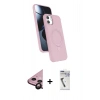 MARSİLYAN™- iPhone 11 Kılıf İz Işık Koleksiyonu - Şeffaf Uv Polymer Nano Ekran Koruyucu + Raze Metal Kamera Lens - SH
