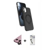 MARSİLYAN™- iPhone 11 Kılıf İz Işık Koleksiyonu - Şeffaf Uv Polymer Nano Ekran Koruyucu + Raze Metal Kamera Lens - SH